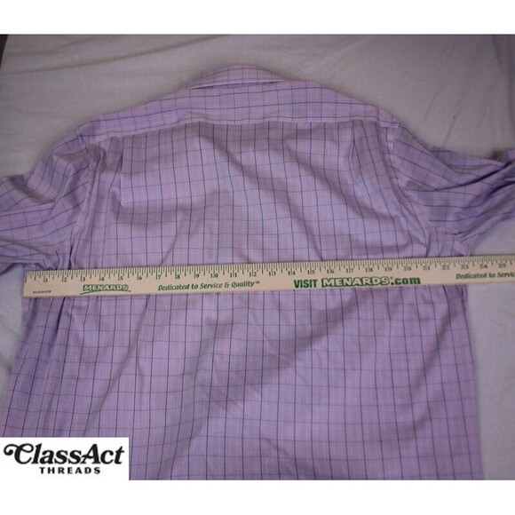 Lauren Ralph Lauren Purple Slim Fit Performance Stretch 17.5 XL Black Label - Picture 3 of 9